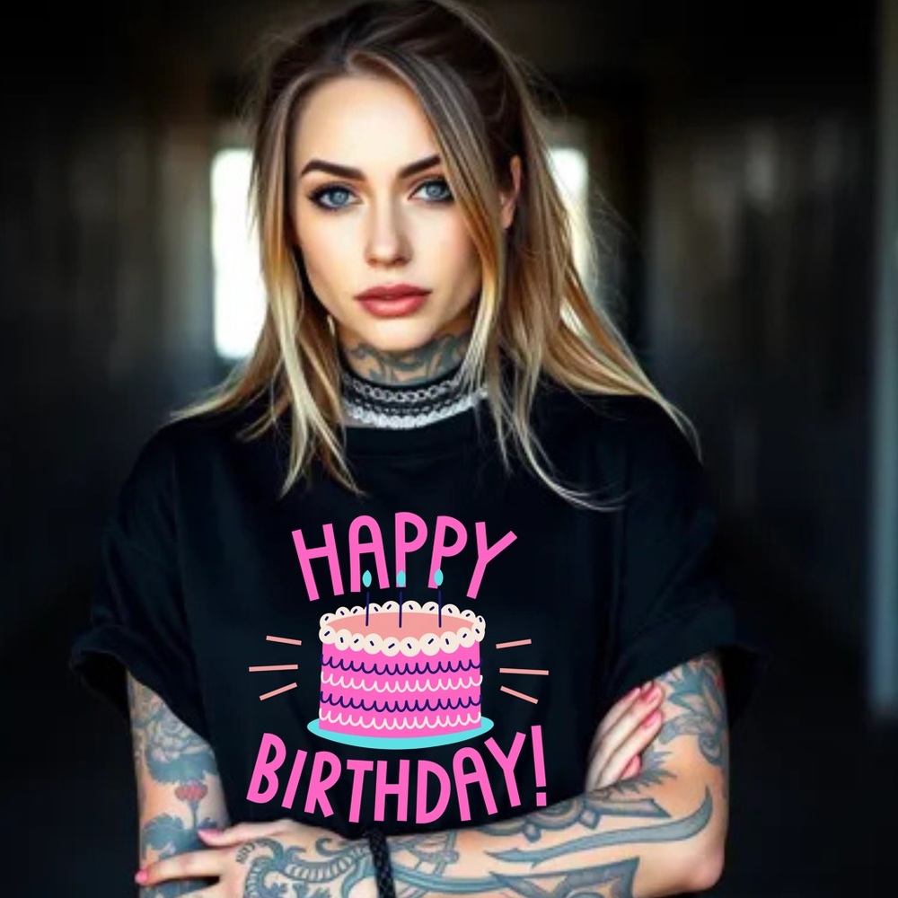 name or number tee Birthday tshirt custom Birthday Cake shirt